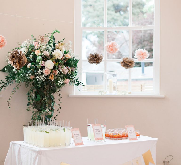 Romantic Blush Pink, Black Tie Wedding at Iscoyd Park, Shropshire | Alvina Valenta Bridal Gown | ASOS Bridesmaid Dresses | Jo Bradbury Fine Art Photography