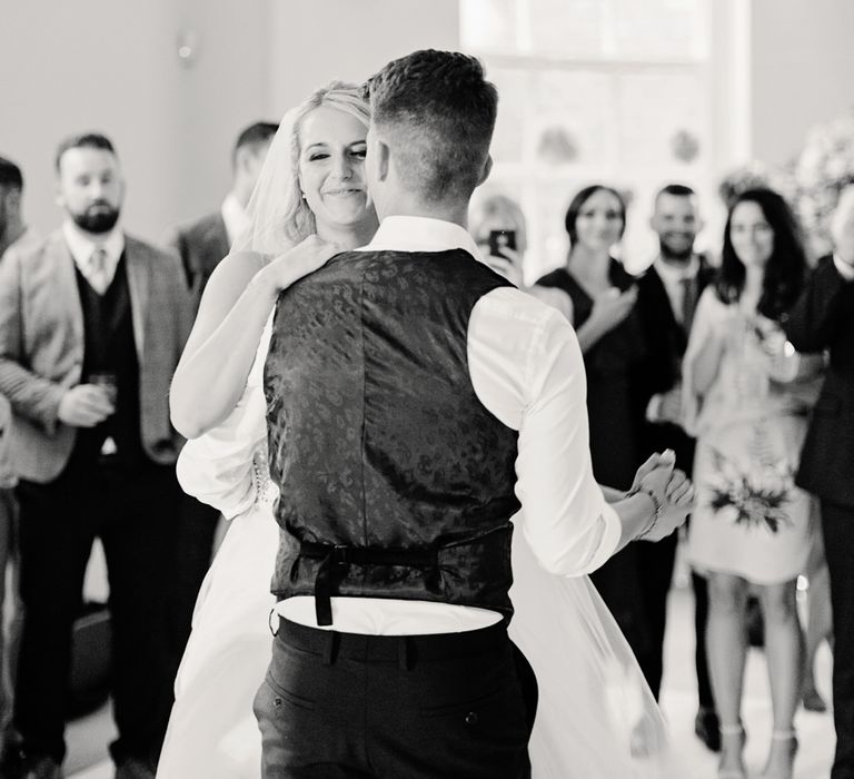 Romantic Blush Pink, Black Tie Wedding at Iscoyd Park, Shropshire | Alvina Valenta Bridal Gown | ASOS Bridesmaid Dresses | Jo Bradbury Fine Art Photography