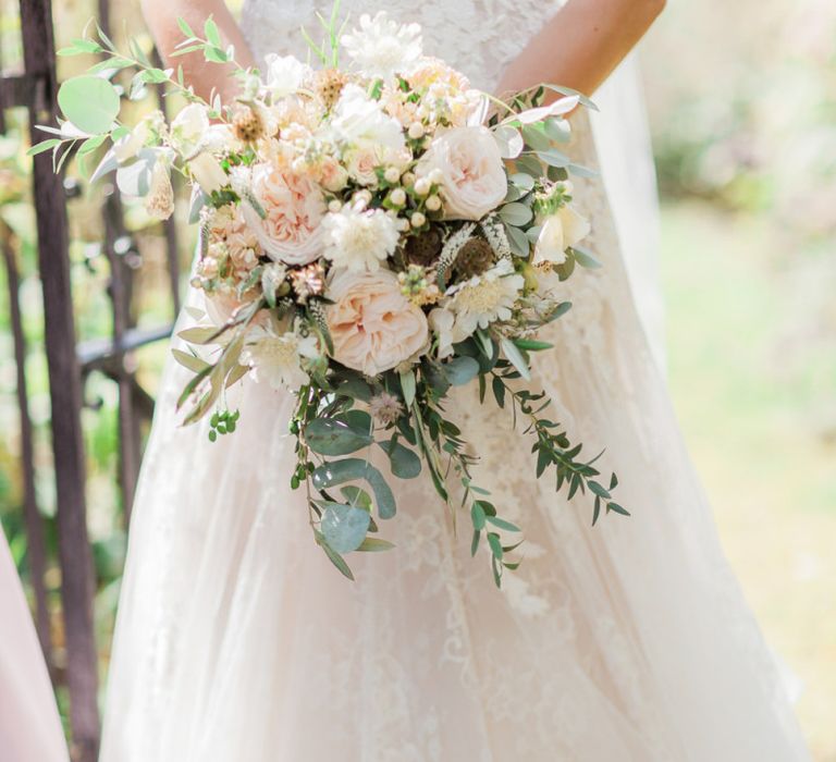 Romantic Bridal Bouquet with David Austin Roses