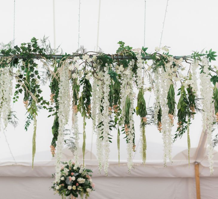 Hanging Flower and Foliage Installation