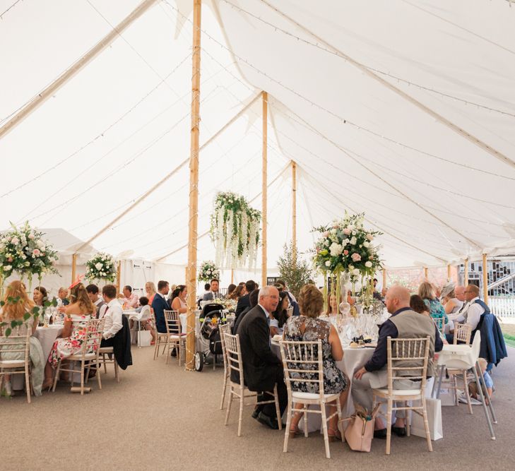 English Country Garden Sperry Tent Marquee Reception