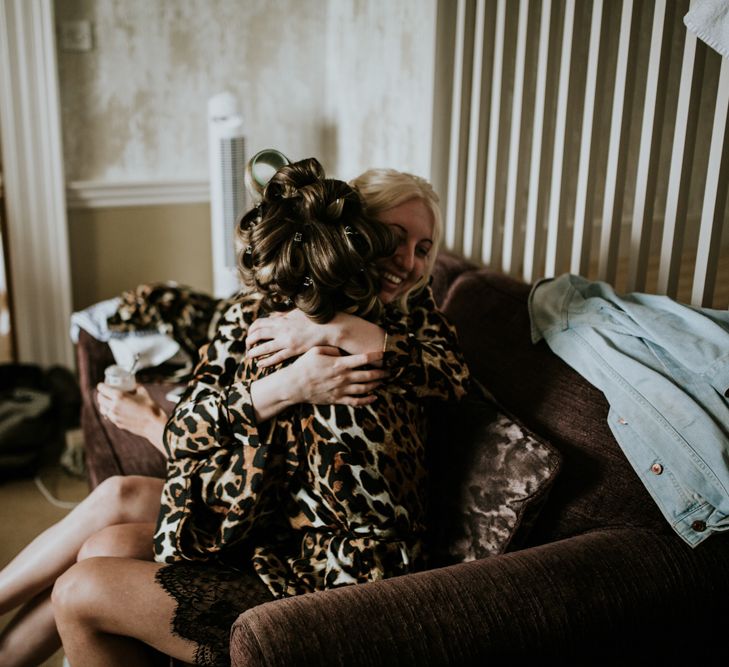 Leopard Print Wedding Morning Getting Ready Robes | W