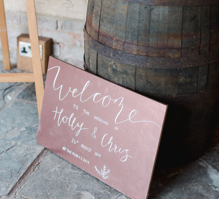 Wedding welcome sign