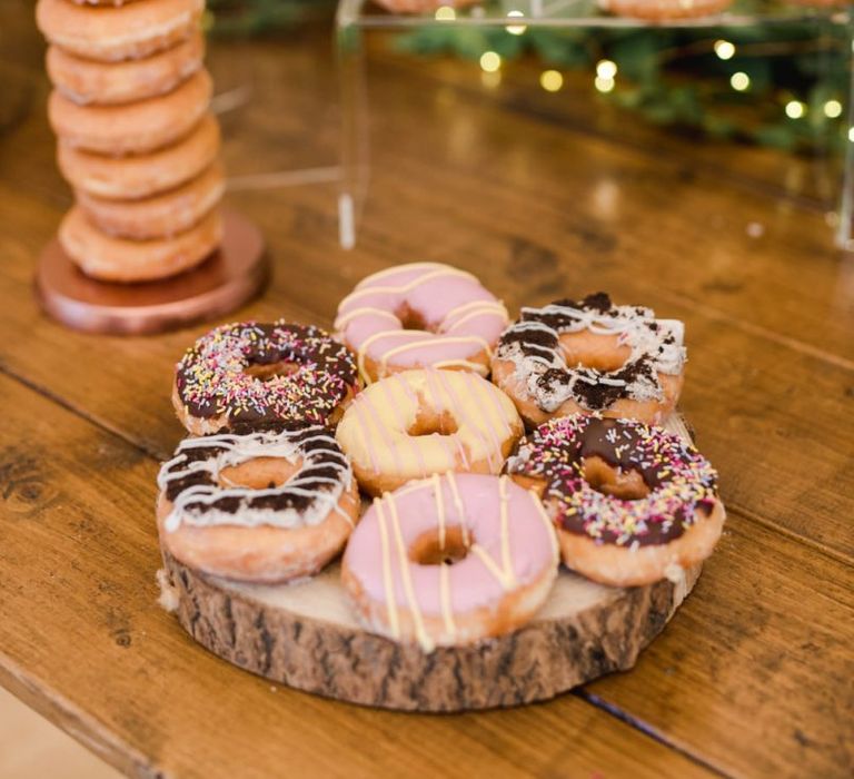 Doughnut wedding cake