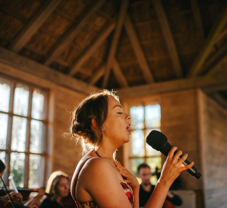 Singing Wedding Guest During Wedding Ceremony