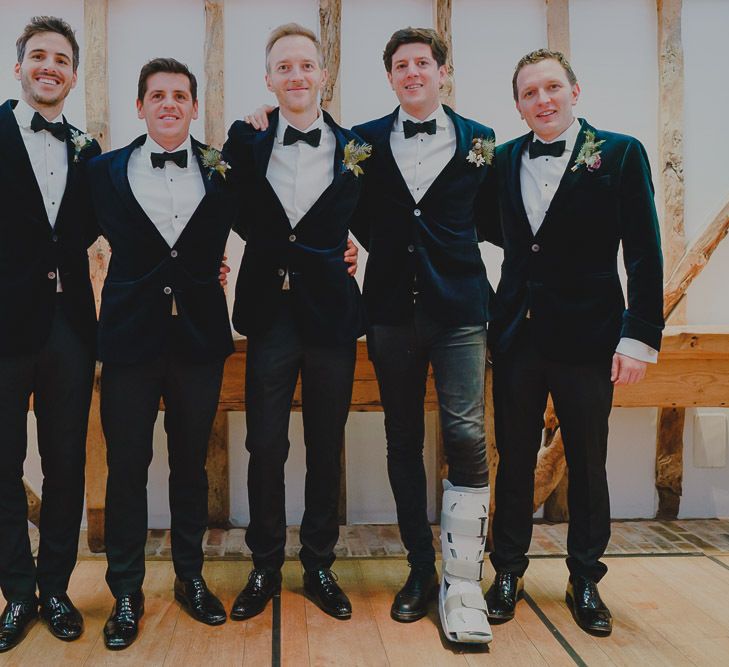 Groomsmen in tuxedos