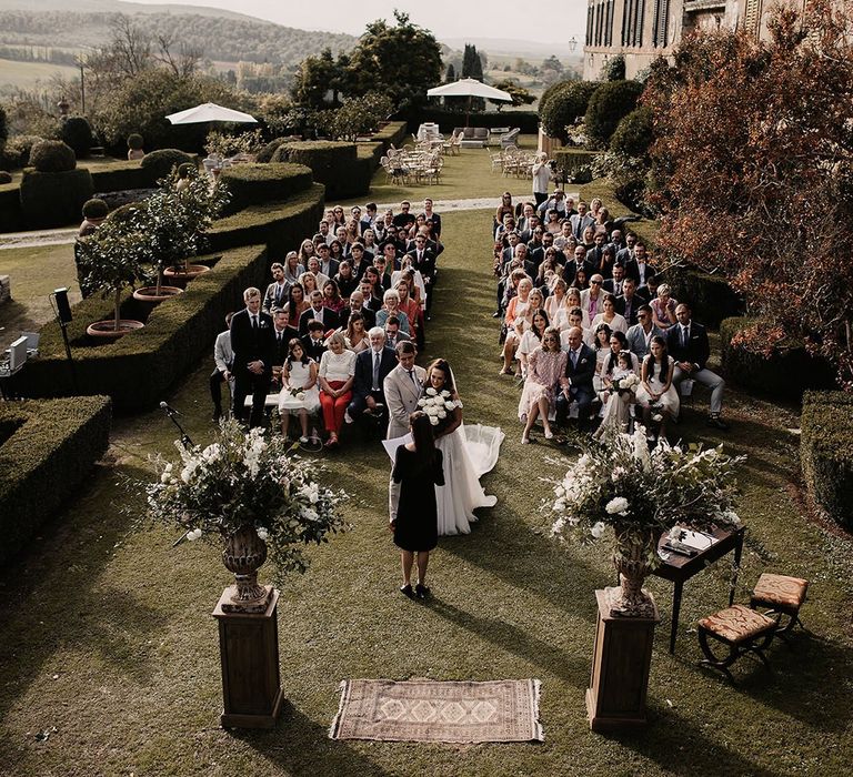 Italian outdoor wedding ceremony