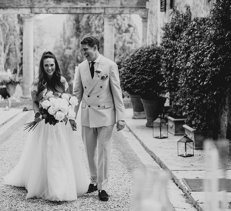 Bride and groom at Italian wedding