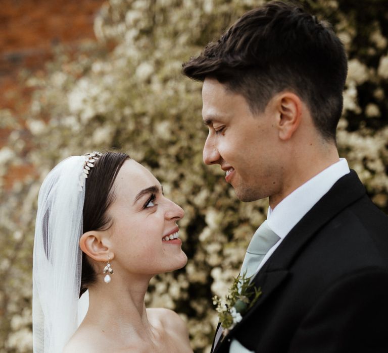 Bridal Beauty With Veil And Crown