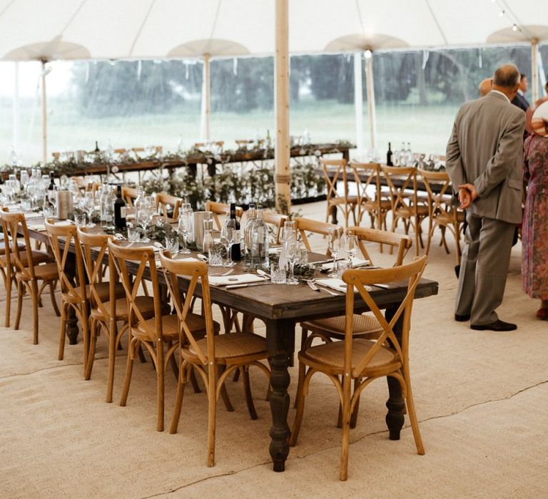 Wedding Reception Sperry Tent Set Up And Decor