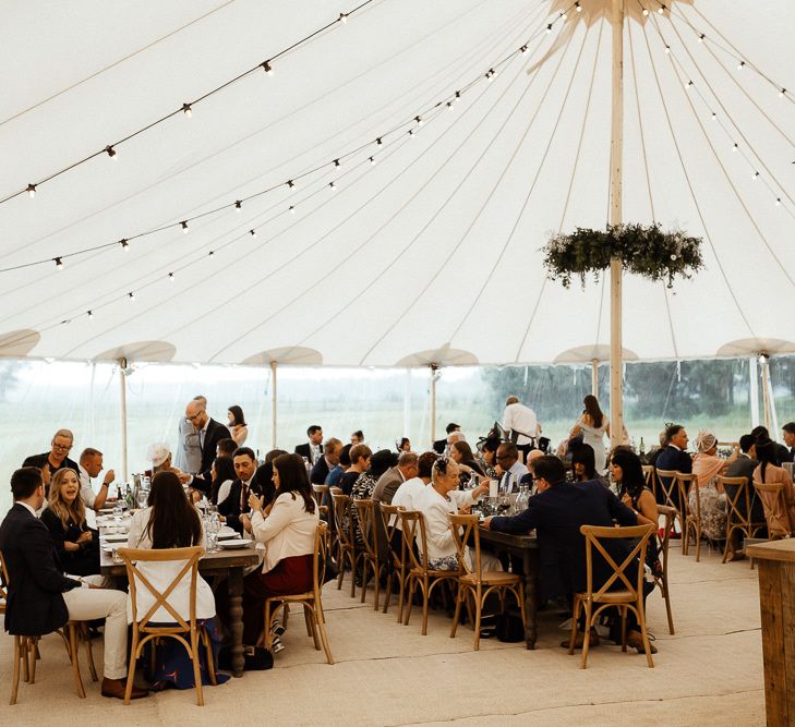 Wedding Reception Sperry Tent Set Up And Decor