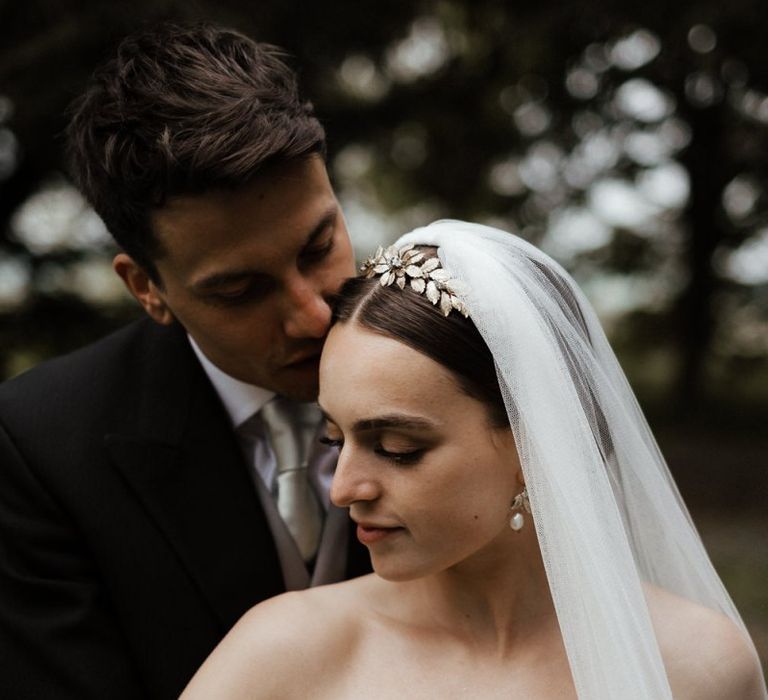 Bridal Beauty With Crown And Veil