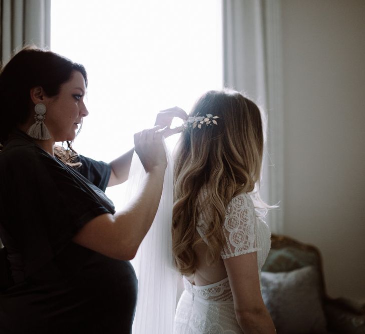 Bride In Leonora Wtoo by Watters // Image By Marine Marques Photographe