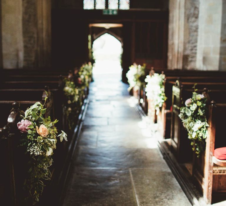 Church Aisle Wedding Flowers