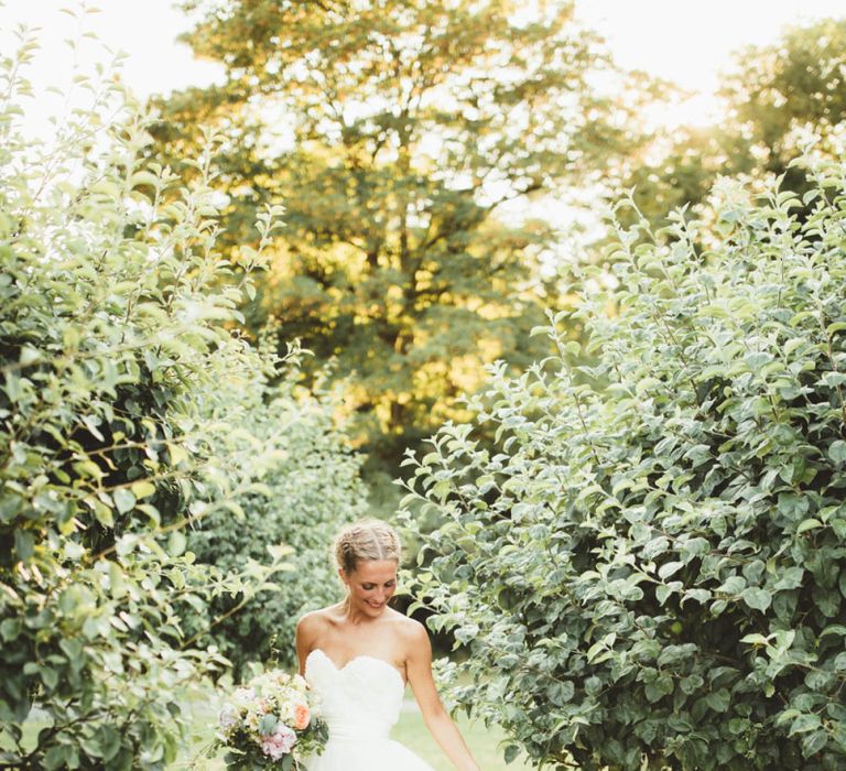 Bride in Tulle and Applique Halfpenny London Wedding Dress