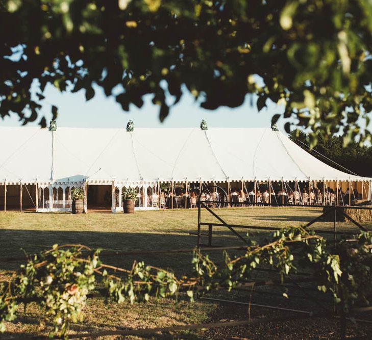 Open Sided Marquee Wedding Reception