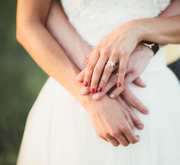 Diamond Engagement Ring and Wedding Ring