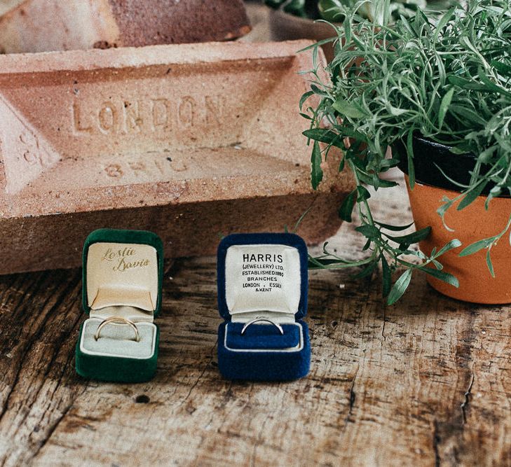 Gold Wedding Band | Silver Wedding Band | Same Sex Wedding with Industrial Styling at Wimborne House | Marmelo Photography