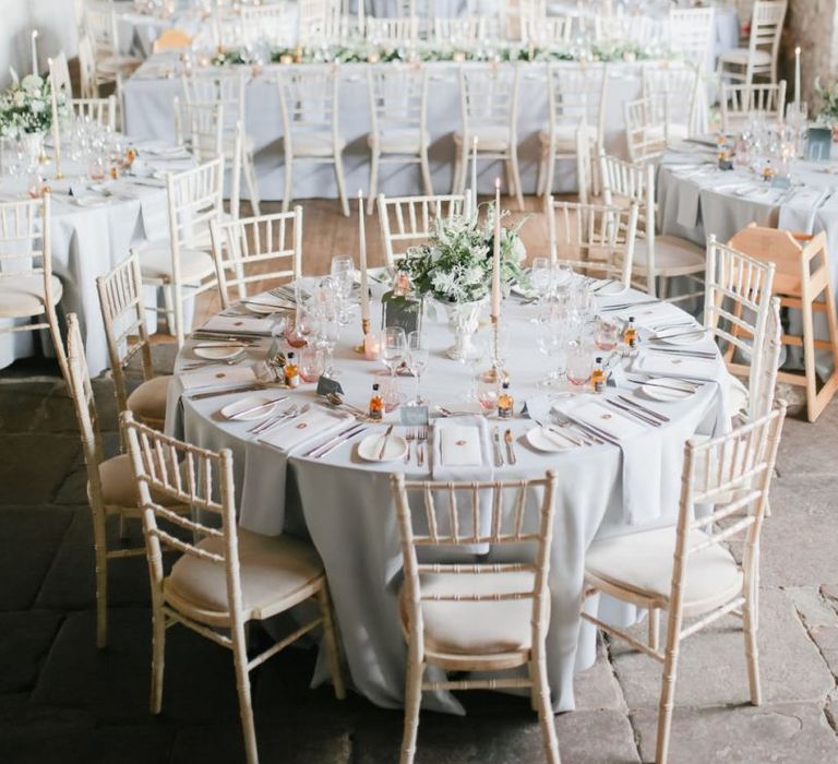 Askham Hall wedding reception decor