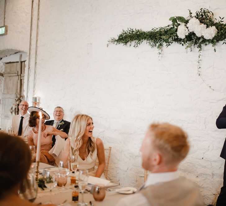 Groom giving his wedding speech