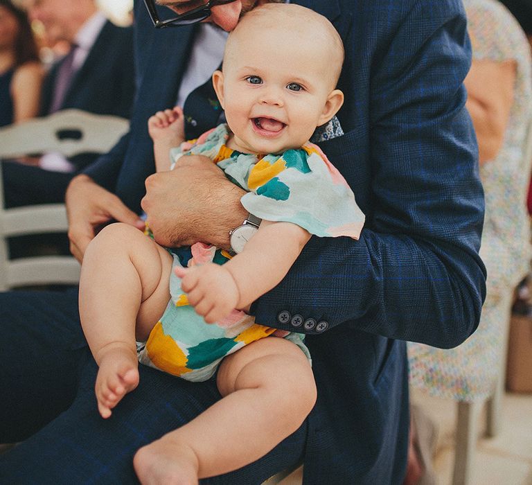 Outdoor Wedding Ceremony | Wedding Guests | Brightly Coloured Destination Wedding at Masseria Potenti Wedding Venue, Puglia, South Italy | Petar Jurica Photography | Marco Odorino Film