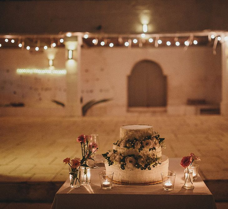 Italian Wedding Cake | Brightly Coloured Destination Wedding at Masseria Potenti Wedding Venue, Puglia, South Italy | Petar Jurica Photography | Marco Odorino Film