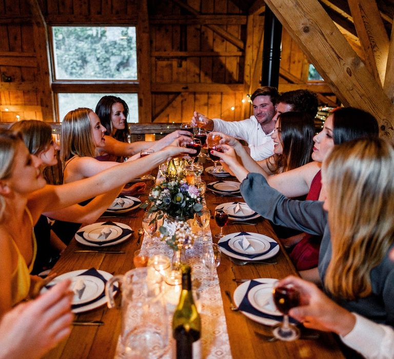 Intimate Wedding Reception in French Alps