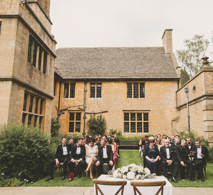 Outdoor Wedding Ceremony at Worcestershire Wedding Venue Foxhill Manor