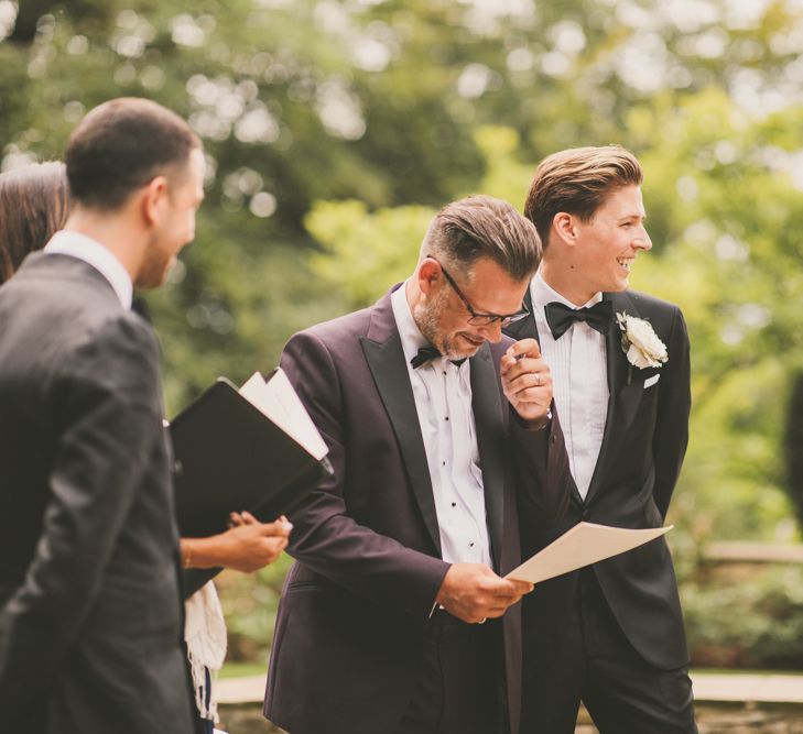 Wedding Reading at Outdoor Wedding Ceremony