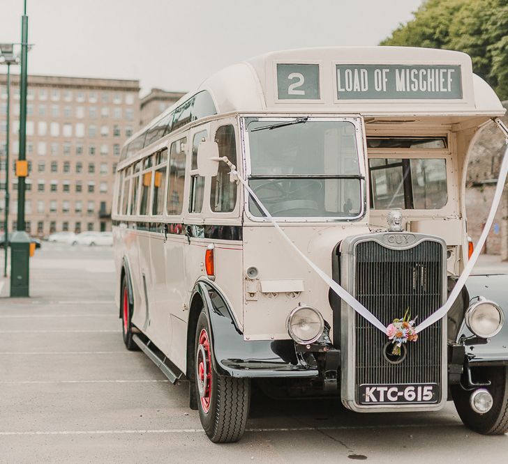 Vintage Bus Transport For Wedding / Image By Lianne Gray Photography