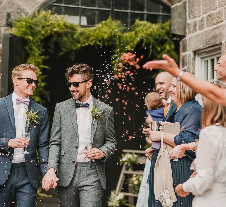 Wedding Ceremony At Gibson Mill / Foliage And Plant Filled Industrial Wedding At Gibson Mill And The Arches Dean Clough Yorkshire With Images From Lianne Gray Photography