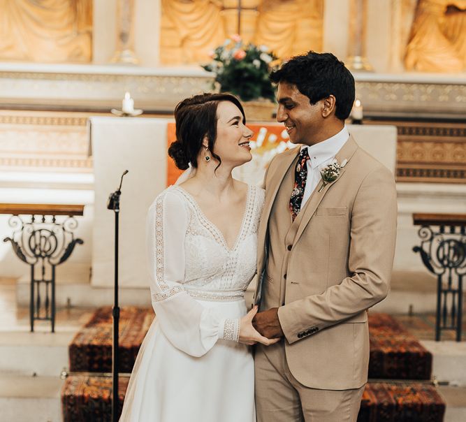 NHS Doctor and Nurse hospital chapel wedding ceremony