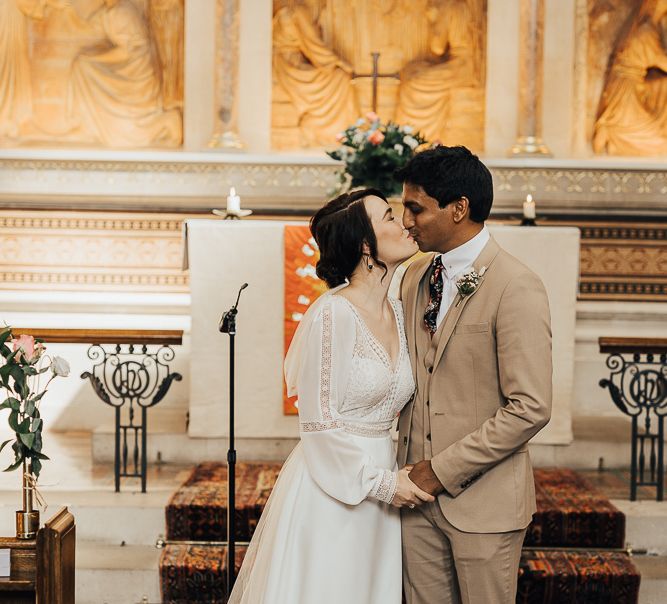 NHS Dr Annalan Navaratnam and Nurse Jann Tipping get married at hospital chapel