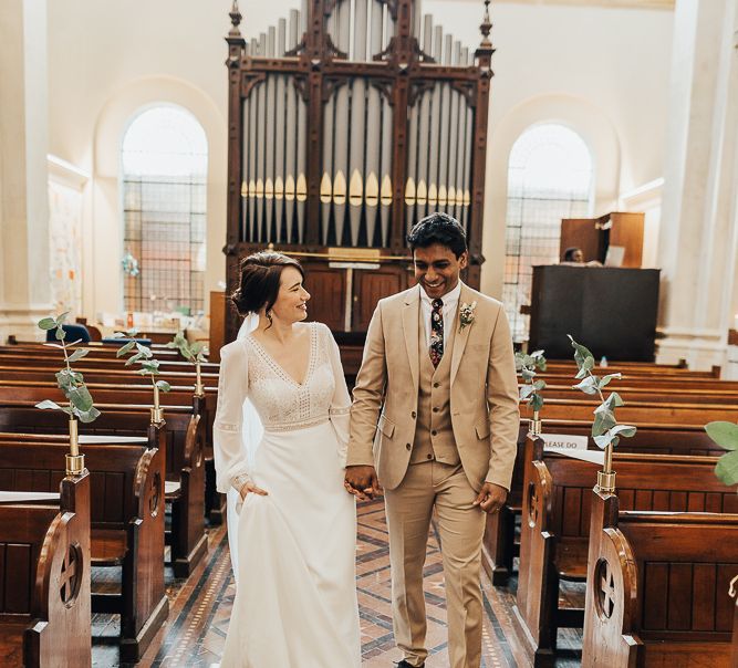 NHS Dr Annalan Navaratnam and Nurse Jann Tipping get married at hospital chapel