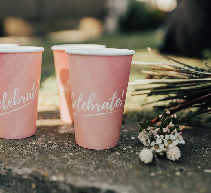 Pink Celebrate Paper Cups