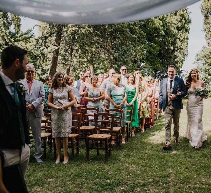 Outdoor ceremony in Italy