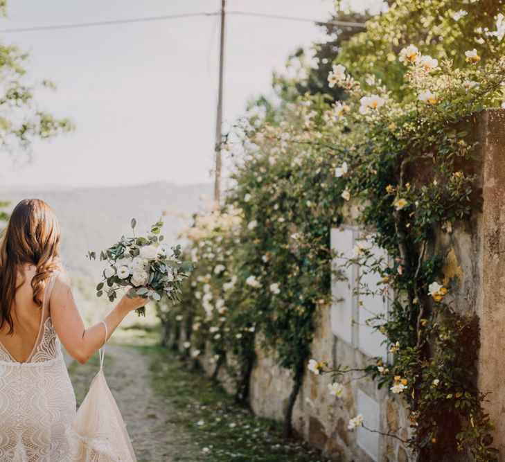 Low back Made With Love Bridal gown