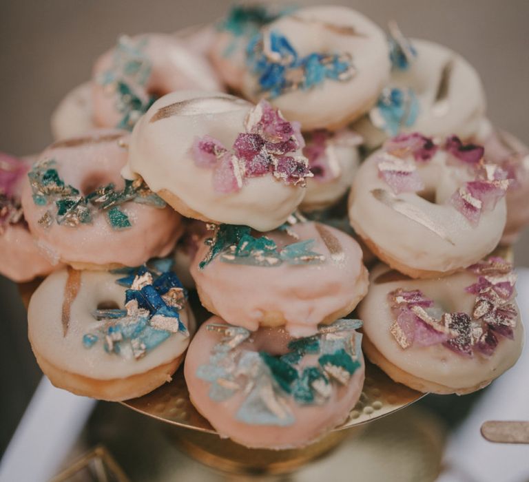 Individual Doughnut Wedding Desserts