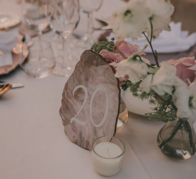 Geode Table Number Sign