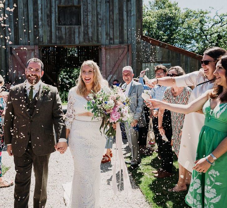 Confetti Exit for Bride and Groom