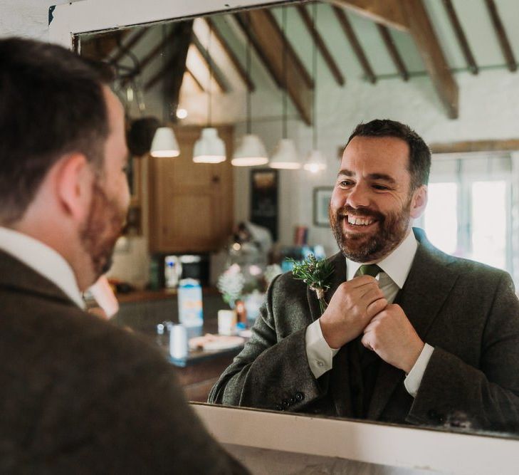 Groom Preparations Before Ceremony