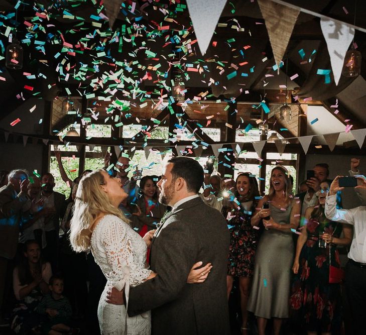 Confetti Cannons After First Dance