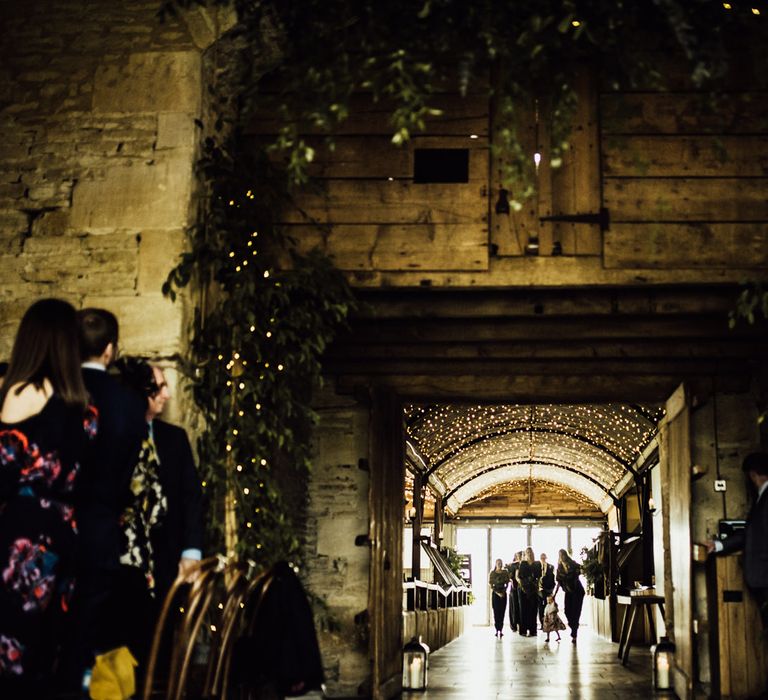 Stone Barn Wedding Ceremony Bridal Party Entrance