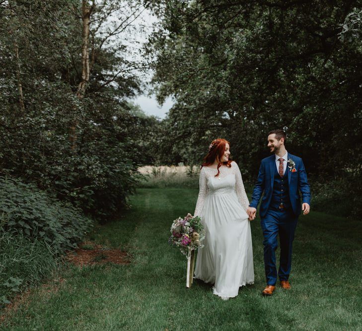 Bride Wears Lucy Can't Dance Dress For Rustic Wedding Day