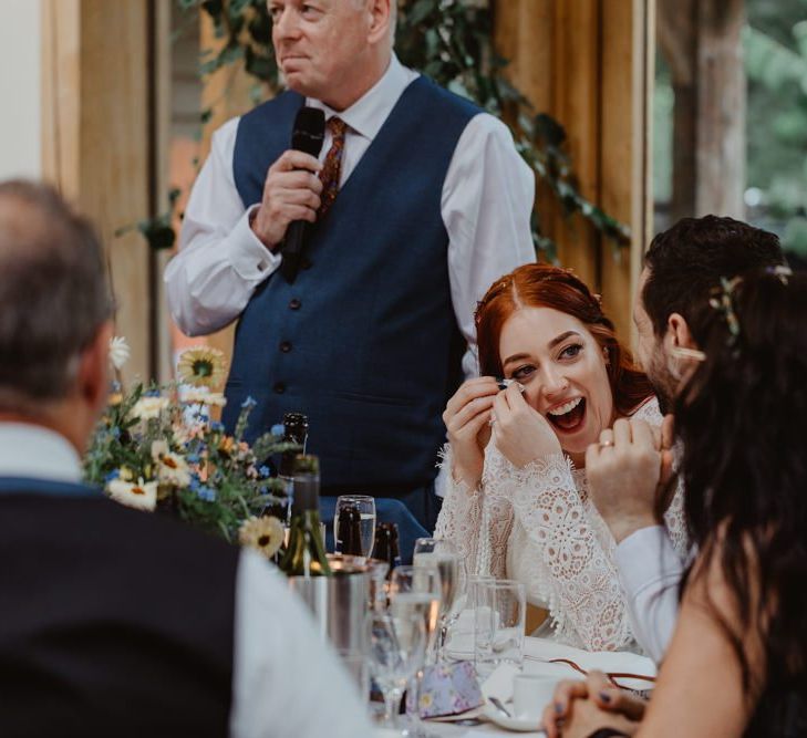 Bride Gets Emotional During Wedding Speeches