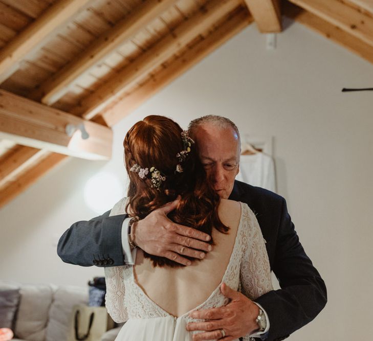 Father of The Bride Sees Daughter In Dress For First Time