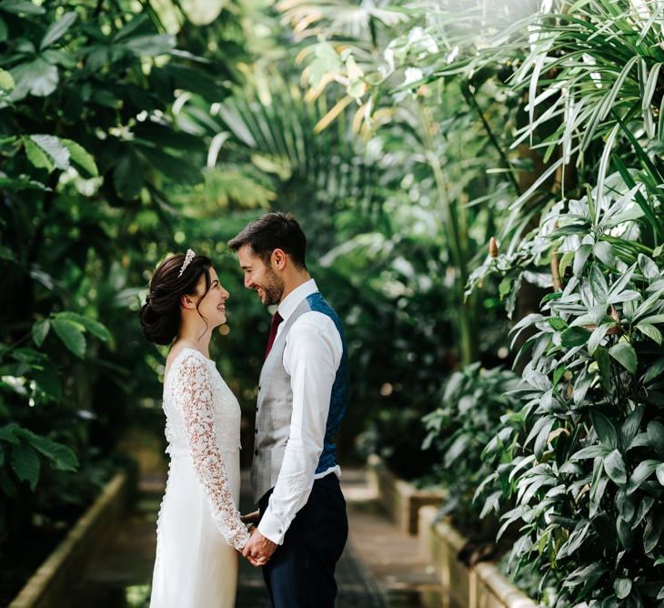 Bride and groom at Kew Gardens wedding