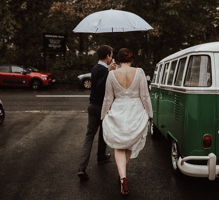 VW Campervan wedding car for Snowdonia wedding