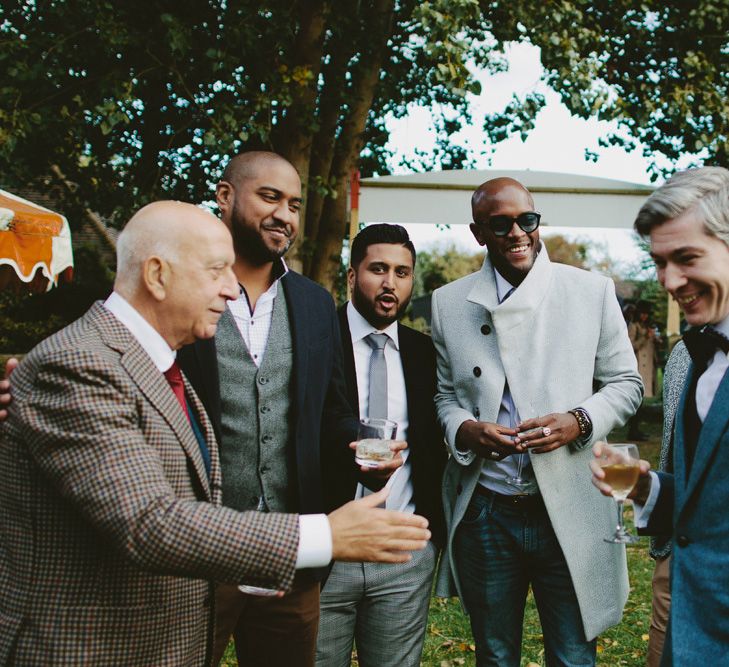 British tweed countryside wedding complete with Vintage Fun Fair | Sandra Mansour Dress | Hunter Wellies | Marleybrook House | Hunter Wellies | Images by David Jenkins