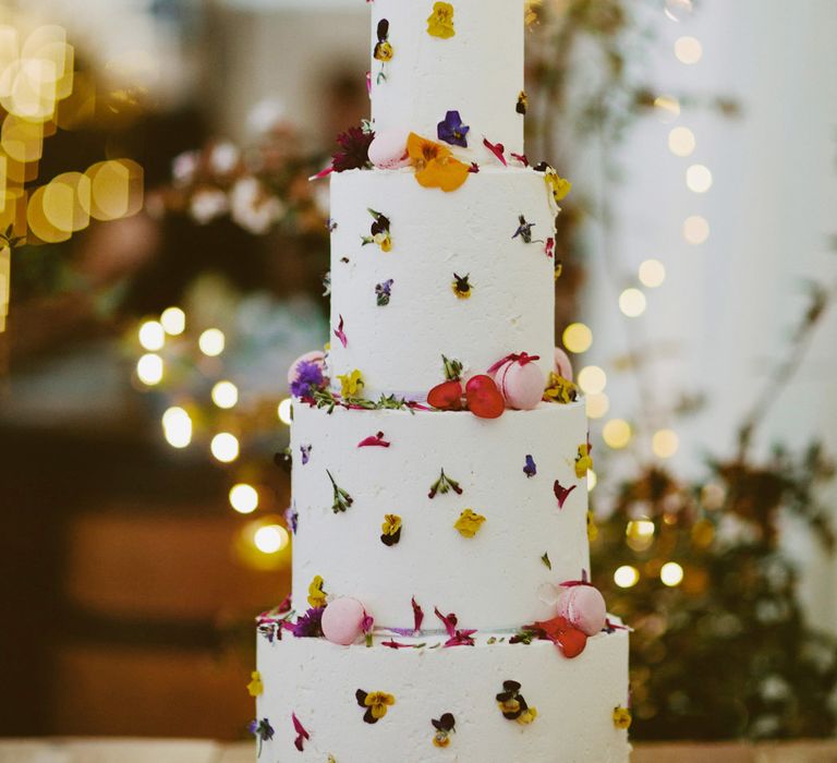 Cake. British tweed countryside wedding complete with Vintage Fun Fair | Sandra Mansour Dress | Hunter Wellies | Marleybrook House | Hunter Wellies | Images by David Jenkins